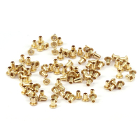 Brass Hollow 1/16" Eyelets, 3/32" Long Brass Hollow 1/16" Eyelets, 3/32" Long