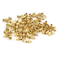 Brass Hollow 3/32" Eyelets, 5/32" Long Brass Hollow 3/32" Eyelets, 5/32" Long