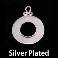 Silver Plated Washer with Inner Edge Silver Plated Washer with Inner Edge