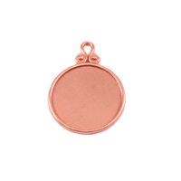 Copper Circle Pendant with Raised Edge Copper Circle Pendant with Raised Edge