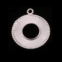 Sterling Silver Washer with Dotted Edge Sterling Silver Washer with Dotted Edge
