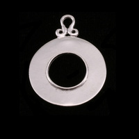 Sterling Silver Washer with Inner Edge Sterling Silver Washer with Inner Edge