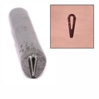 Open Tear Drop Design Stamp Open Tear Drop Design Stamp