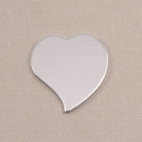 Aluminum Large Stylized Heart, 18g Aluminum Large Stylized Heart, 18g