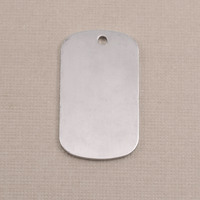 Aluminum Medium Dog Tag (no notch), 18g Aluminum Medium Dog Tag (no notch), 18g