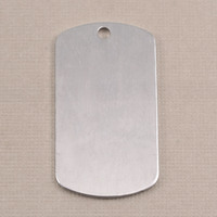Aluminum Large Dog Tag (no notch), 18g Aluminum Large Dog Tag (no notch), 18g