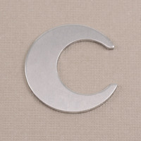 Aluminum Crescent Moon, 18g Aluminum Crescent Moon, 18g