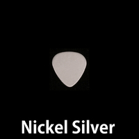 Nickel Silver Smallest "Guitar Pick" Blank, 24g Nickel Silver Smallest "Guitar Pick" Blank, 24g