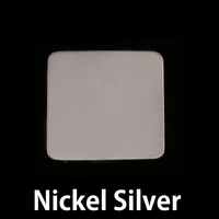 Nickel Large Rounded Square Blank, 24g Nickel Large Rounded Square Blank, 24g