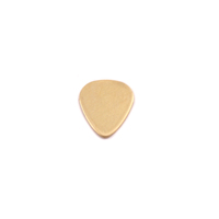Brass Smallest "Guitar Pick" Blank, 24g Brass Smallest "Guitar Pick" Blank, 24g