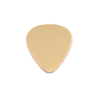 Brass Medium "Guitar Pick" Blank, 24g Brass Medium "Guitar Pick" Blank, 24g