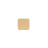 Brass Tiny Rounded Square, 24g Brass Tiny Rounded Square, 24g