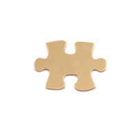 Brass Small Puzzle Piece, 24g Brass Small Puzzle Piece, 24g