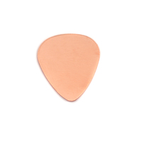 Copper Medium "Guitar Pick" Blank, 24g Copper Medium "Guitar Pick" Blank, 24g