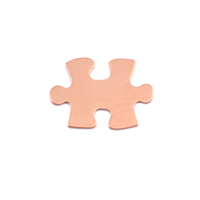 Copper Small Puzzle Piece, 24g Copper Small Puzzle Piece, 24g