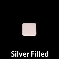 Silver Filled Tiny Rounded Square, 24g Silver Filled Tiny Rounded Square, 24g