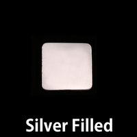 Silver Filled Medium Rounded Square, 24g Silver Filled Medium Rounded Square, 24g