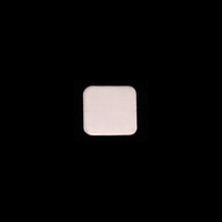 Sterling Silver Tiny Rounded Square, 24g Sterling Silver Tiny Rounded Square, 24g