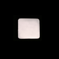 Sterling Silver Medium Rounded Square, 24g Sterling Silver Medium Rounded Square, 24g