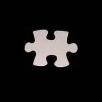 Sterling Silver Small Puzzle Piece, 24g Sterling Silver Small Puzzle Piece, 24g