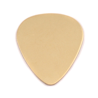 Brass "Guitar Pick" Blank, 24g Brass "Guitar Pick" Blank, 24g