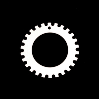 Sterling Silver Notched Washer 1" Washer, 5/8" ID, 24g Sterling Silver Notched Washer 1" Washer, 5/8" ID, 24g