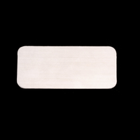 Sterling Silver Rectangle Component, 24g Sterling Silver Rectangle Component, 24g