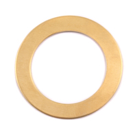Brass 1 1/4" Washer, 7/8" ID, 24g Brass 1 1/4" Washer, 7/8" ID, 24g