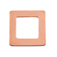 Copper Large Square Washer, 24g Copper Large Square Washer, 24g