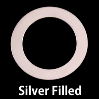 Silver Filled 1 1/4" Washer, 7/8" ID, 24g Silver Filled 1 1/4" Washer, 7/8" ID, 24g