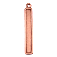 Copper Raised Edge Long Rectangle Pendant Copper Raised Edge Long Rectangle Pendant