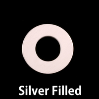 Silver Filled 3/4" Washer, 3/8" ID, 24g Silver Filled 3/4" Washer, 3/8" ID, 24g