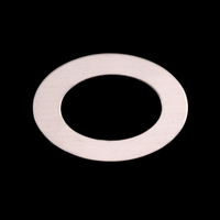 Sterling Silver Medium Oval Washer, 24g Sterling Silver Medium Oval Washer, 24g