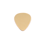 Brass Small "Guitar Pick" Blank, 24g Brass Small "Guitar Pick" Blank, 24g
