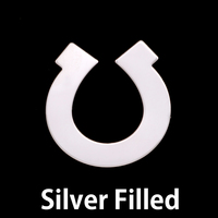 Silver Filled Horseshoe, 24g Silver Filled Horseshoe, 24g