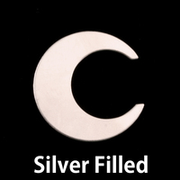 Silver Filled Crescent Moon, 24g Silver Filled Crescent Moon, 24g