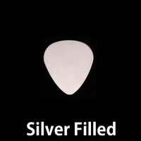 Silver Filled Small "Guitar Pick" Blank, 24g Silver Filled Small "Guitar Pick" Blank, 24g