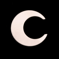 Sterling Silver Crescent Moon, 24g Sterling Silver Crescent Moon, 24g
