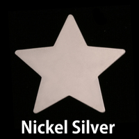 Nickel Large Star Blank, 24g Nickel Large Star Blank, 24g