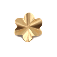 Brass 6 Petal Folded Flower, 24g Brass 6 Petal Folded Flower, 24g