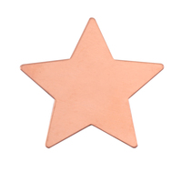 Copper Large Star Blank, 24g Copper Large Star Blank, 24g