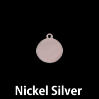 Nickel Small Circle Tag 3/8" (10mm), 24g Nickel Small Circle Tag 3/8" (10mm), 24g