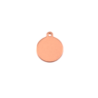 Copper Small Circle Tag 3/8" (10mm), 24g Copper Small Circle Tag 3/8" (10mm), 24g