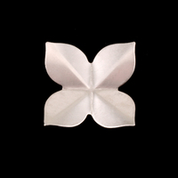 Sterling Silver 4 Petal Folded Flower, 24g Sterling Silver 4 Petal Folded Flower, 24g