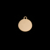 Gold Filled Small Circle Tag 3/8" (10mm), 24g Gold Filled Small Circle Tag 3/8" (10mm), 24g