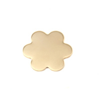 Brass Large 6 Petal Flower, 24g Brass Large 6 Petal Flower, 24g
