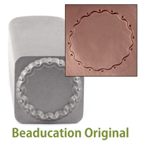 Wavy Edge w/Dots Circle Border Stamp-Beaducation Original Wavy Edge w/Dots Circle Border Stamp-Beaducation Original