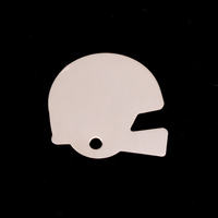 Sterling Silver Football Helmet Blank, 24g Sterling Silver Football Helmet Blank, 24g