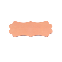 Copper Small Lanky Plaque, 24g Copper Small Lanky Plaque, 24g