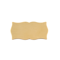 Brass Small Scholarly Plaque, 24g Brass Small Scholarly Plaque, 24g